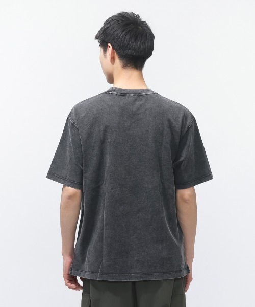 TIGORA(ティゴラ)の「ティゴラ TIGORA ウォッシュコットンTシャツ(Tシャツ/カットソー・メンズ・ダークグレー/ダークブルー・3L/LL/L/M/S)」の9枚目の写真