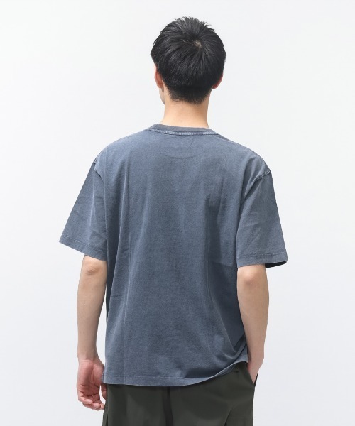 TIGORA(ティゴラ)の「ティゴラ TIGORA ウォッシュコットンTシャツ(Tシャツ/カットソー・メンズ・ダークグレー/ダークブルー・3L/LL/L/M/S)」の5枚目の写真