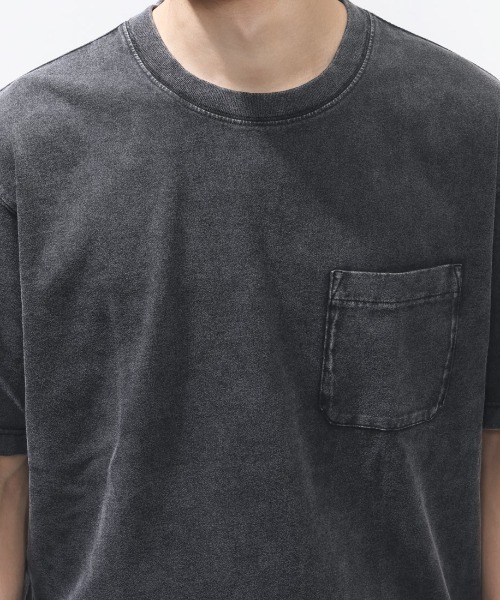 TIGORA(ティゴラ)の「ティゴラ TIGORA ウォッシュコットンTシャツ(Tシャツ/カットソー・メンズ・ダークグレー/ダークブルー・3L/LL/L/M/S)」の7枚目の写真