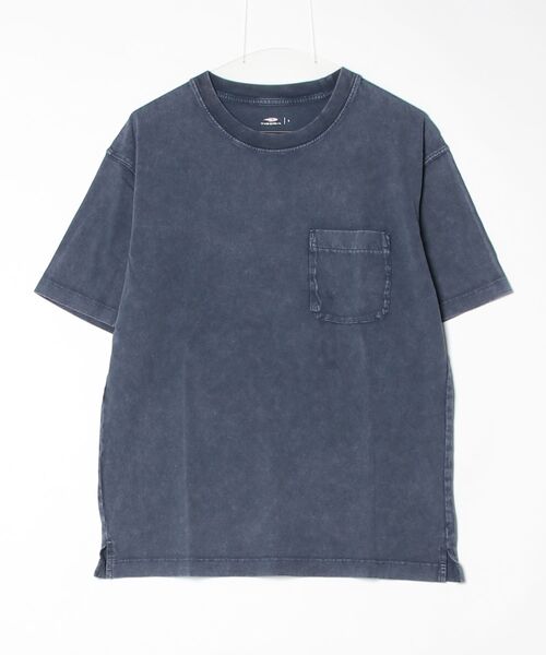 TIGORA(ティゴラ)の「ティゴラ TIGORA ウォッシュコットンTシャツ(Tシャツ/カットソー・メンズ・ダークグレー/ダークブルー・3L/LL/L/M/S)」の3枚目の写真