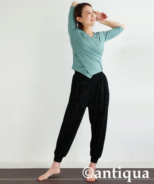 antiqua(アンティカ)の「アラジンパンツ(その他パンツ・レディース・ネイビー/ブラック・FREE)」の3枚目の写真