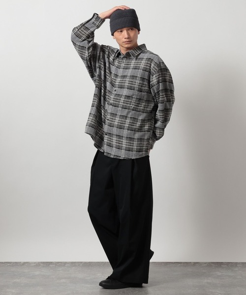 LAKOLE（ラコレ）の「【セットアップ可】3Dタックワイドパンツ / 648032（その他パンツ・メンズ・カーキ/ブラック・LARGE/MEDIUM）」の18枚目の写真