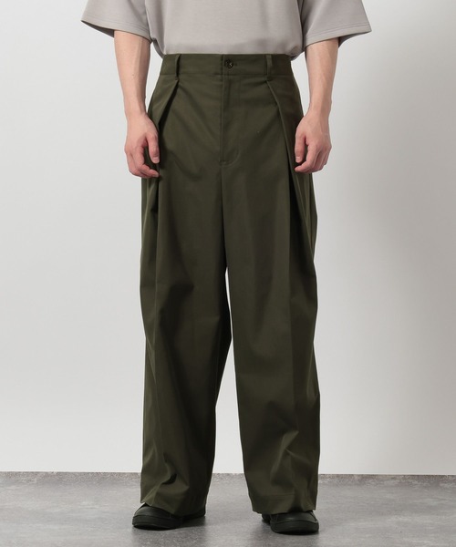 LAKOLE（ラコレ）の「【セットアップ可】3Dタックワイドパンツ / 648032（その他パンツ・メンズ・カーキ/ブラック・LARGE/MEDIUM）」の8枚目の写真