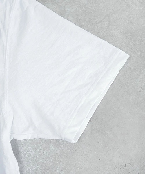 SOLAMONAT(ソラモナ)の「パフ天竺 裾リブベーシックプリントT ステンシルSLM(Tシャツ/カットソー・レディース・ブラック/ホワイト/杢グレー・FREE)」の16枚目の写真