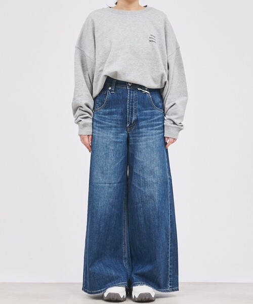 abahouse mavie（アバハウスマヴィ）の「LISA SUPER WIDE（その他パンツ・レディース・ライトブルー/ブルー・X-SMALL/S/M）」の5枚目の写真