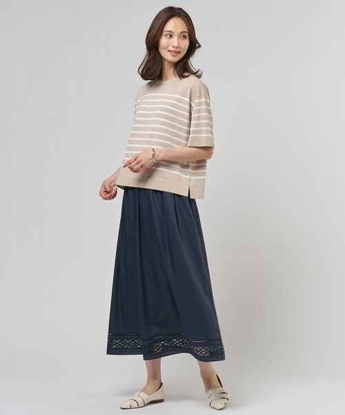 J.PRESS Ladies(J.プレス レディス)の「【セット着用可】スパンソフトクロス刺繍 スカート(スカート・レディース・ダルブルー系/ネイビー系/ホワイト系・XS/S)」の22枚目の写真