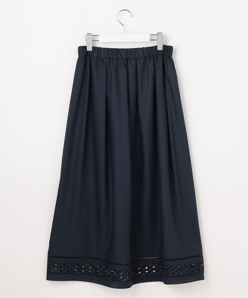 J.PRESS Ladies(J.プレス レディス)の「【セット着用可】スパンソフトクロス刺繍 スカート(スカート・レディース・ダルブルー系/ネイビー系/ホワイト系・XS/S)」の5枚目の写真