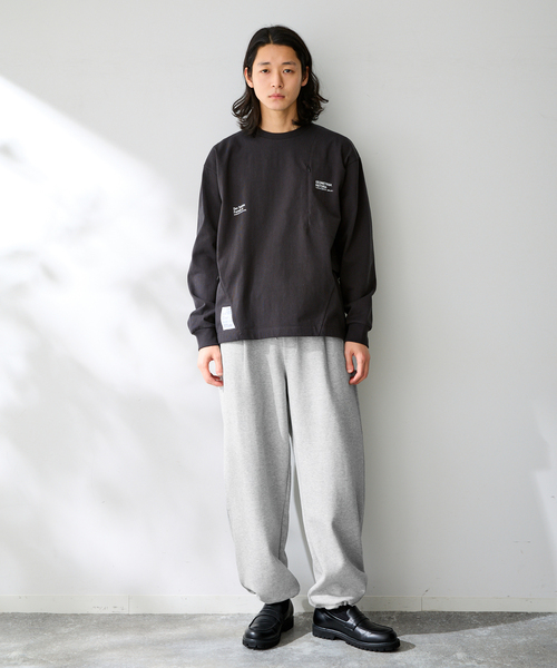 B.C STOCK(ベーセーストック)の「ANTS & ELEPHANTS / アンツアンドエレファンツ Wジャージー オーバーパンツ(スウェットパンツ・メンズ・グレー/チャコールグレー/ネイビー・LARGE/MEDIUM)」の8枚目の写真