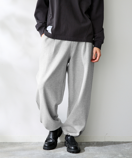 B.C STOCK(ベーセーストック)の「ANTS & ELEPHANTS / アンツアンドエレファンツ Wジャージー オーバーパンツ(スウェットパンツ・メンズ・グレー/チャコールグレー/ネイビー・LARGE/MEDIUM)」の9枚目の写真