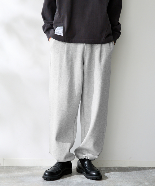 B.C STOCK(ベーセーストック)の「ANTS & ELEPHANTS / アンツアンドエレファンツ Wジャージー オーバーパンツ(スウェットパンツ・メンズ・グレー/チャコールグレー/ネイビー・LARGE/MEDIUM)」の10枚目の写真