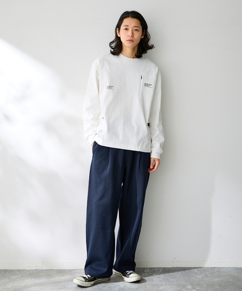 B.C STOCK(ベーセーストック)の「ANTS & ELEPHANTS / アンツアンドエレファンツ Wジャージー オーバーパンツ(スウェットパンツ・メンズ・グレー/チャコールグレー/ネイビー・LARGE/MEDIUM)」の14枚目の写真