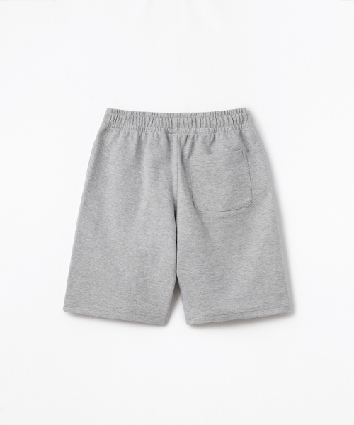 MUSINSA STANDARD KIDS（ムシンサスタンダードキッズ）の「ダブルニットワンタックワイドスウェットショーツ[ミディアムグレー]（その他パンツ・レディース・その他・100/110/120/130/140/150/160）」の4枚目の写真