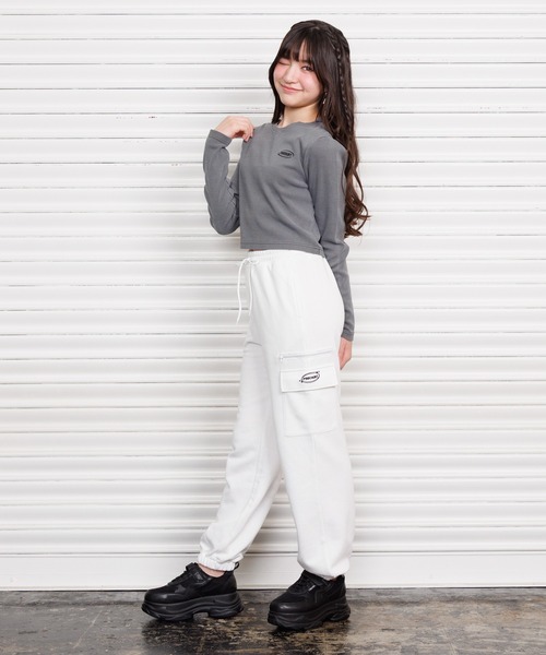 PINKHUNT(ピンクハント)の「PINKHUNT スウェットカーゴロングパンツ 1438K(その他パンツ・キッズ・ブラック/ホワイト/アッシュグレー・130cm/140cm/120cm/150cm/160cm)」の8枚目の写真
