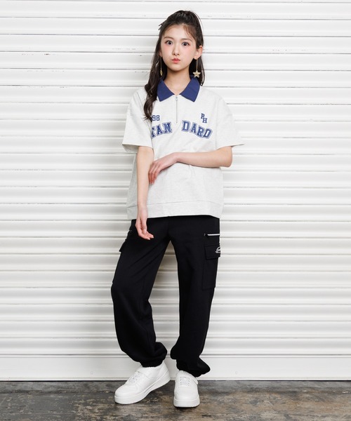 PINKHUNT(ピンクハント)の「PINKHUNT スウェットカーゴロングパンツ 1438K(その他パンツ・キッズ・ブラック/ホワイト/アッシュグレー・130cm/140cm/120cm/150cm/160cm)」の14枚目の写真