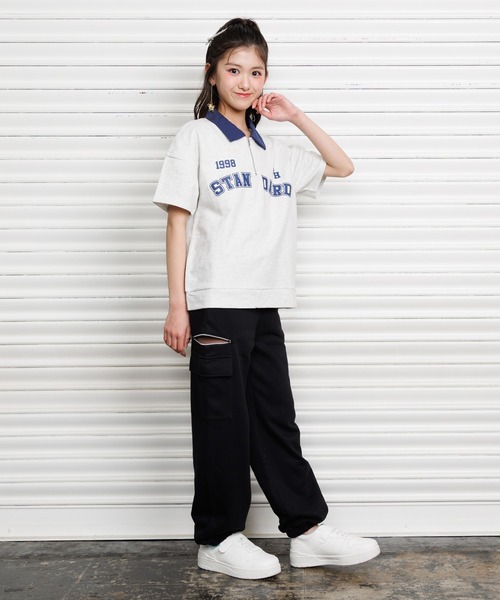 PINKHUNT(ピンクハント)の「PINKHUNT スウェットカーゴロングパンツ 1438K(その他パンツ・キッズ・ブラック/ホワイト/アッシュグレー・130cm/140cm/120cm/150cm/160cm)」の15枚目の写真