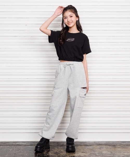 PINKHUNT(ピンクハント)の「PINKHUNT スウェットカーゴロングパンツ 1438K(その他パンツ・キッズ・ブラック/ホワイト/アッシュグレー・130cm/140cm/120cm/150cm/160cm)」の21枚目の写真