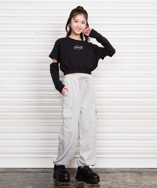 PINKHUNT(ピンクハント)の「PINKHUNT スウェットカーゴロングパンツ 1438K(その他パンツ・キッズ・ブラック/ホワイト/アッシュグレー・130cm/140cm/120cm/150cm/160cm)」の20枚目の写真