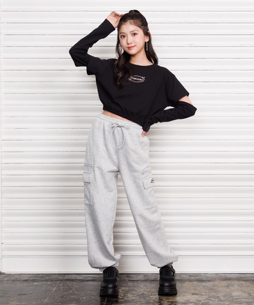 PINKHUNT(ピンクハント)の「PINKHUNT スウェットカーゴロングパンツ 1438K(その他パンツ・キッズ・ブラック/ホワイト/アッシュグレー・130cm/140cm/120cm/150cm/160cm)」の17枚目の写真