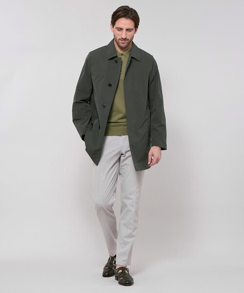 MACKINTOSH LONDON（マッキントッシュ ロンドン）の「【WEB・一部店舗限定】【DUNFORD SHORT】ステンカラーショートコート（ステンカラーコート・メンズ・ネイビー/チャコールグレー・42/40/38）」の3枚目の写真