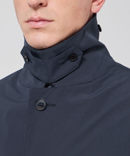 MACKINTOSH LONDON（マッキントッシュ ロンドン）の「【WEB・一部店舗限定】【DUNFORD SHORT】ステンカラーショートコート（ステンカラーコート・メンズ・ネイビー/チャコールグレー・42/40/38）」の8枚目の写真