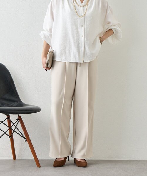 Jena espace merveilleux(ジェナ エスパスメルヴェイユ)の「サイドラインレースパンツ(その他パンツ・レディース・アイボリー/チャコールグレー・FREE)」の17枚目の写真