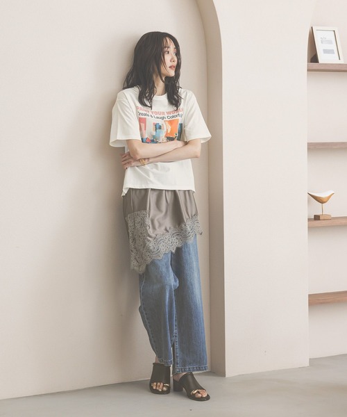 GLOBAL WORK(グローバルワーク)の「刺繍レースマルチビスチェベルト/654849(その他トップス・レディース・ブラック/オフホワイト/グレー/ホワイト/ダークブラウン・FREE)」の19枚目の写真