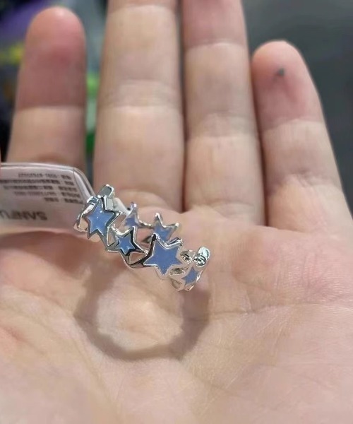 pyornim(ピョルニム)の「パステルカラー スター リング 星 ウィッシュコア(リング・レディース・ピンク/アイボリー/ブルー・F)」の7枚目の写真
