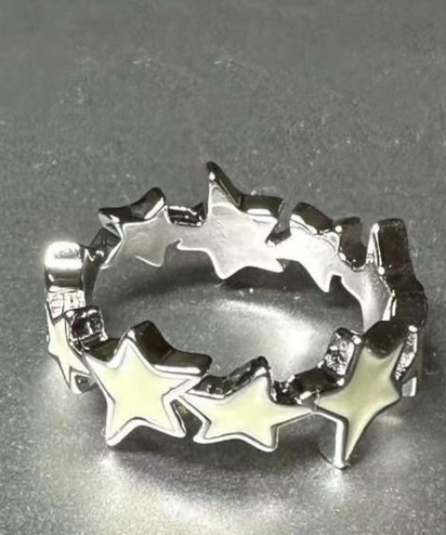 pyornim(ピョルニム)の「パステルカラー スター リング 星 ウィッシュコア(リング・レディース・ピンク/アイボリー/ブルー・F)」の10枚目の写真