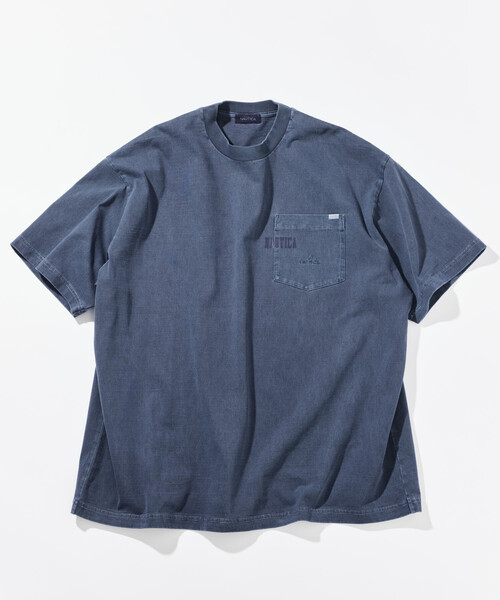 NAUTICA(ノーティカ)の「NAUTICA/ノーティカ ビッグシルエット ピグメントダイ ヒドゥンロゴ ショートスリーブ ポケットTシャツ(Tシャツ/カットソー・メンズ・ベージュ/チャコールグレー/ブラウン/ネイビー/ベージュ系その他・MEDIUM/LARGE/SMALL/X-LARGE)」の12枚目の写真