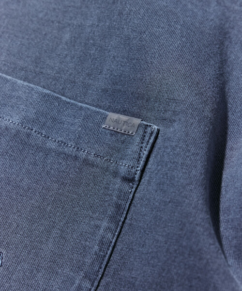 NAUTICA(ノーティカ)の「NAUTICA/ノーティカ ビッグシルエット ピグメントダイ ヒドゥンロゴ ショートスリーブ ポケットTシャツ(Tシャツ/カットソー・メンズ・ベージュ/チャコールグレー/ブラウン/ネイビー/ベージュ系その他・MEDIUM/LARGE/SMALL/X-LARGE)」の19枚目の写真