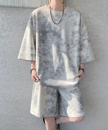 link lot（リンクロット）の「【26春夏新作】【2点セット】タイダイ柄無地T＋ショートパンツセットアップ（セットアップ）」