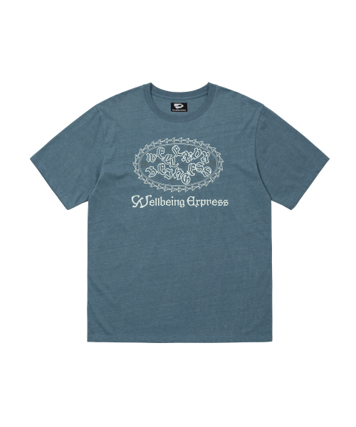 WELLBEING EXPRESS(ウェルビーイングエクスプレス)の「Oversized PEACE pigeon Half Sleeve Blue(Tシャツ/カットソー・レディース・その他・LARGE)」の2枚目の写真