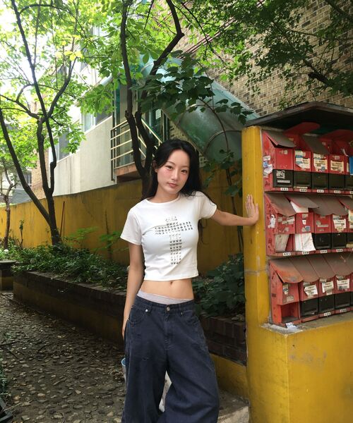 VOONT（ブント）の「Stud Cross T-shirt (IVORY)（Tシャツ/カットソー・レディース・アイボリー・SMALL/MEDIUM）」の18枚目の写真