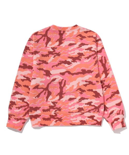 A BATHING APE(アベイシングエイプ)の「GLITCH WOODLAND CAMO BY BATHING APE CREWNECK SWEATSHIRT(スウェット・レディース・パープル/ピンク・SMALL/MEDIUM)」の4枚目の写真