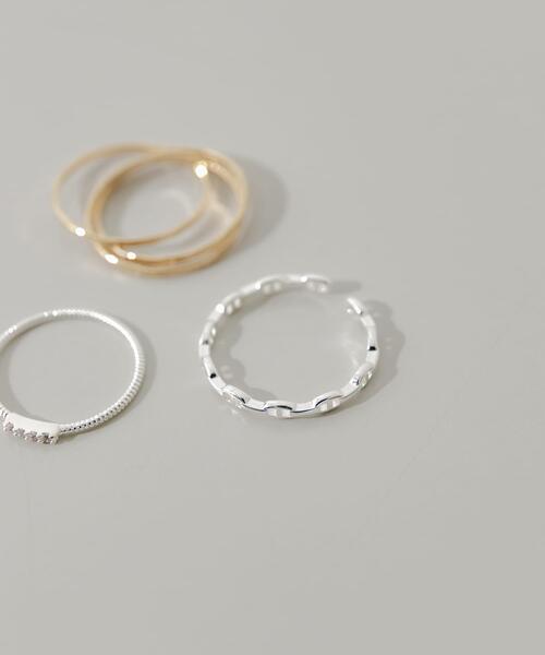 SMELLY（スメリー）の「3セットリング（リング・レディース・シルバー系その他・-）」の4枚目の写真