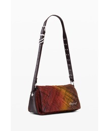 Desigual | パッチワークデニム スタッズフラップミニショルダーバッグ(ショルダーバッグ)