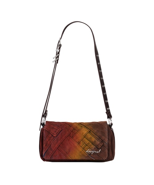 Desigual(デシグアル)の「パッチワークデニム スタッズフラップミニショルダーバッグ(ショルダーバッグ・レディース・マルチ・FREE)」の5枚目の写真