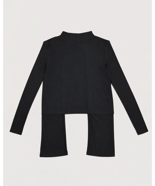 kiehtova（キエトヴァ）の「【kiehtova】BACK SLIT TOPS/バックスリットトップス（Tシャツ/カットソー・レディース・ベージュ/ダークパープル/ブラック・FREE）」の10枚目の写真