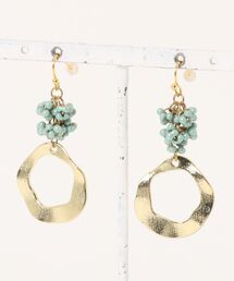 lea.acc*maamee*/シャラシャラターコイズ×ウエーブフープ