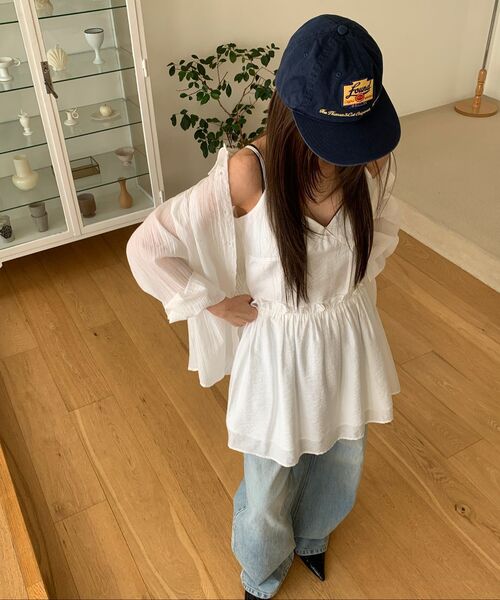 ETMON（エトモン）の「Side Button Strap Shirt, White（シャツ/ブラウス・レディース・その他・F）」の7枚目の写真