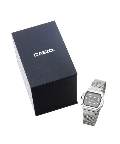 HIROB（ヒロブ）の「Web限定 CASIO PREMIUM A1000M-1BJF（アナログ腕時計・レディース・シルバー・FREE）」の2枚目の写真