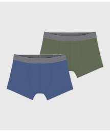 PETIT BATEAU（プチバトー）の「コットントランクス２枚組（トランクス）」