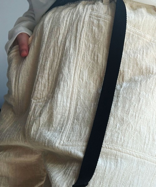 cepo（セポ）の「〈セットアップ対応可能〉ジャガードドロストイージーパンツ（その他パンツ・レディース・ブラック/オフホワイト・M/S）」の4枚目の写真