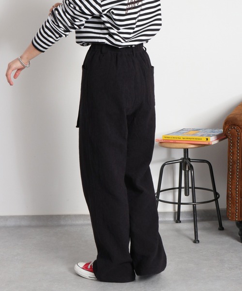 cepo（セポ）の「〈セットアップ対応可能〉ジャガードドロストイージーパンツ（その他パンツ・レディース・ブラック/オフホワイト・M/S）」の16枚目の写真