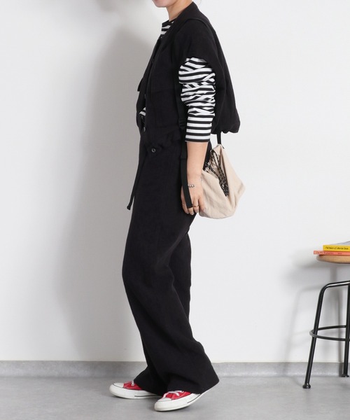 cepo（セポ）の「〈セットアップ対応可能〉ジャガードドロストイージーパンツ（その他パンツ・レディース・ブラック/オフホワイト・M/S）」の8枚目の写真