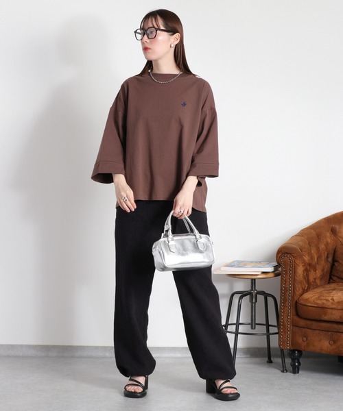 cepo(セポ)の「〈セットアップ対応可能〉ジャガードドロストイージーパンツ(その他パンツ・レディース・ブラック/オフホワイト・M/S)」の11枚目の写真