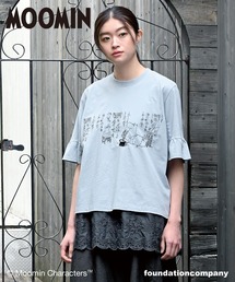 SUPER HAKKA | 「ムーミン一家の朝」刺繍袖フレアTシャツ(Tシャツ/カットソー)