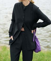 OUTDOOR PRODUCTS（アウトドアプロダクツ）の「ACTIVE WEAR テレコクルーネックスナップカーディガン（カーディガン/ボレロ）」