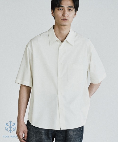 WYM LIDNM(ウィム バイ リドム)の「COOL TOUCH MICRO SPAN H/S SHIRT(シャツ/ブラウス・メンズ・チャコール/ホワイト/ライトグレー/サックスブルー/グレイッシュブルー・XS/S/M/L/XL)」の6枚目の写真