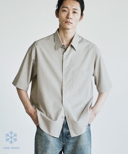 WYM LIDNM(ウィム バイ リドム)の「COOL TOUCH MICRO SPAN H/S SHIRT(シャツ/ブラウス・メンズ・チャコール/ホワイト/ライトグレー/サックスブルー/グレイッシュブルー・XS/S/M/L/XL)」の17枚目の写真
